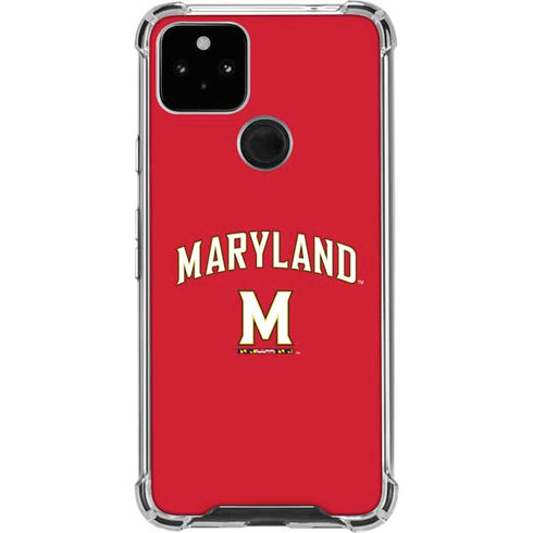 University of Maryland Collegiate Text Red Pixel Cases